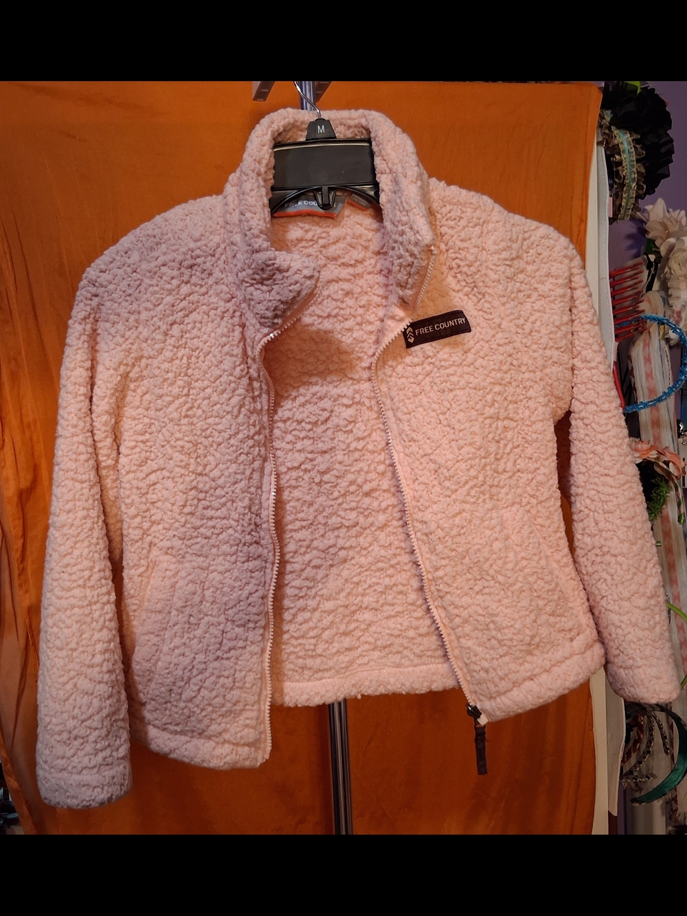 Free Country Plush Sherpa Jacket - Light Pink